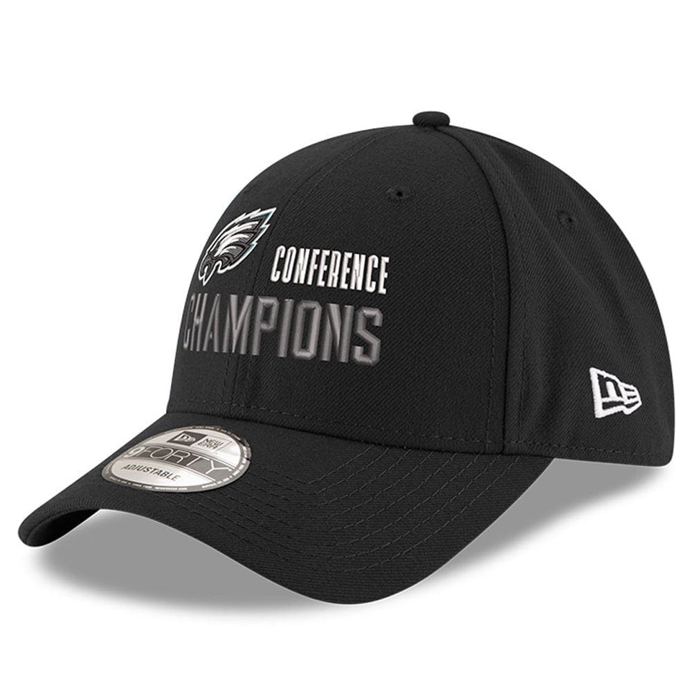 Men's New Era Black Philadelphia Eagles 2022 NFC Champions Replica ...