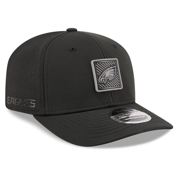 Men's New Era Black Philadelphia Eagles 2026 NFL Training Camp 9SEVENTY Adjustable Hat