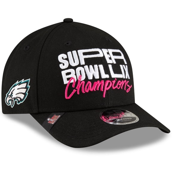 Men's New Era  Black Philadelphia Eagles Super Bowl LIX Champions Parade 9FORTY Adjustable Hat