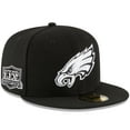 thumbnail image 1 of Men's New Era Black Philadelphia Eagles Super Bowl LIX Champions Side Patch 59FIFTY Fitted Hat, 1 of 4