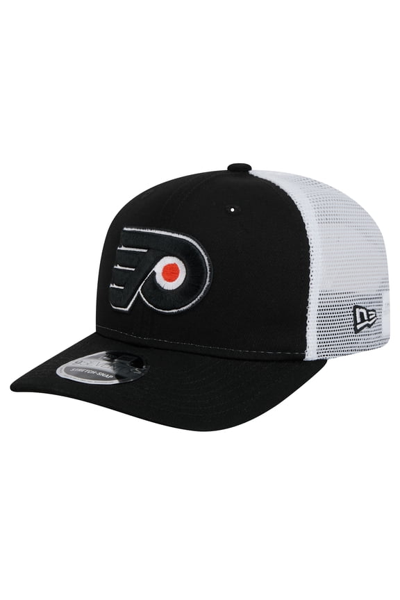 Men's New Era Black Philadelphia Flyers Core Trucker 9SEVENTY Stretch-Snap Hat