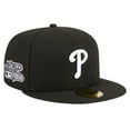 thumbnail image 1 of Men's New Era Black Philadelphia Phillies Logo 59FIFTY Fitted Hat, 1 of 6