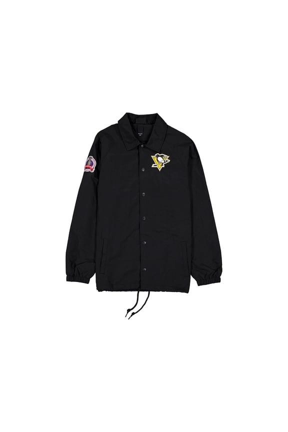 Men's New Era Black Pittsburgh Penguins Champs Full-Snap Jacket