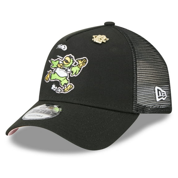 Men's New Era  Black Pittsburgh Pirates 2025 Big League Chew A-Frame 9FORTY Adjustable Trucker Hat