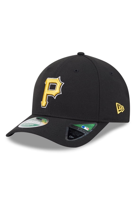 Men's New Era Black Pittsburgh Pirates Player Replica 9FORTY Adjustable Hat