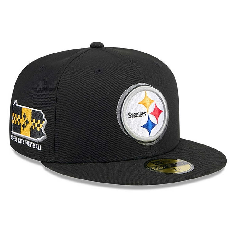 【US限定】New Era 59FIFTY Pittsburgh Steelers Draft2024 Blk Men's New Era Black Pittsburgh Steelers 2024 NFL Draft
