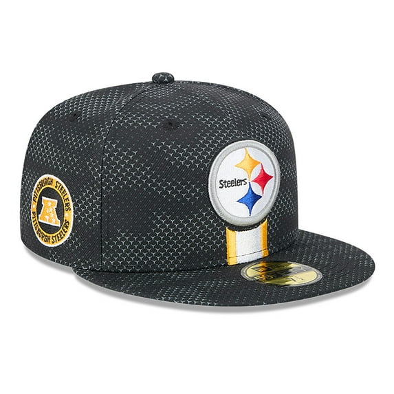 Men's New Era Black Pittsburgh Steelers 2024 Sideline 59FIFTY Fitted Hat