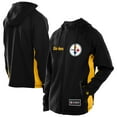 thumbnail image 1 of Men's New Era  Black Pittsburgh Steelers Combine Authentic Raglan Scuba Full-Zip Hoodie, 1 of 5