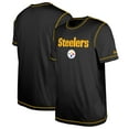 thumbnail image 1 of Men's New Era  Black Pittsburgh Steelers Third Down Puff Print T-Shirt, 1 of 5