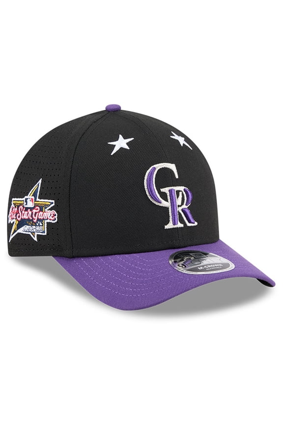 Men's New Era Black/Purple Colorado Rockies 2025 MLB All-Star Game 9FORTY M-Crown Adjustable Hat