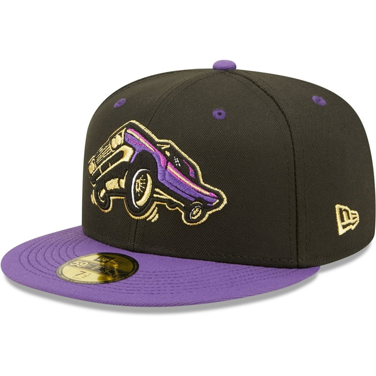 Men's New Era Black/Purple Lowriders de Fresno Copa De La