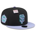thumbnail image 1 of Men's New Era Black/Purple San Francisco Giants Grape Big League Chew Flavor Pack 9FIFTY Snapback Hat, 1 of 6