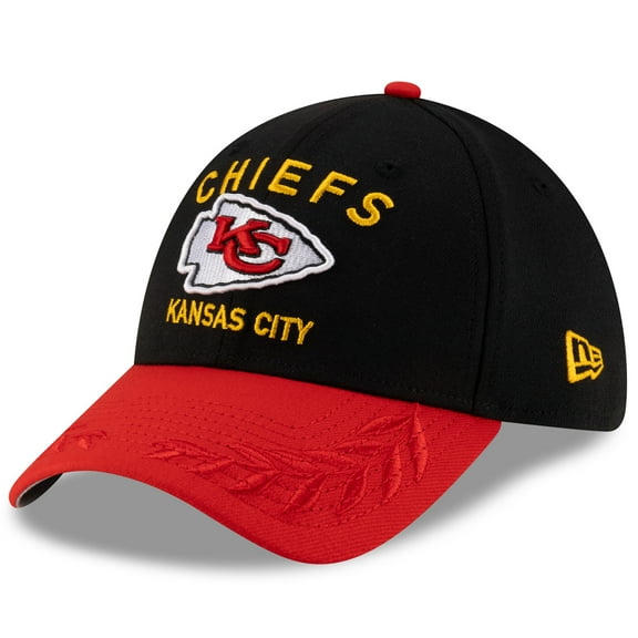 Men's New Era  Black/Red Kansas City Chiefs 2025 NFL Draft 39THIRTY Flex Hat