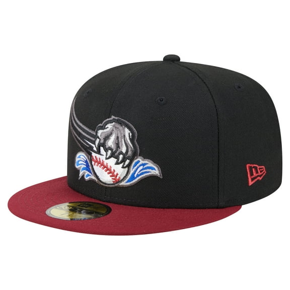 Men's-New Era Black/Red Sacramento River Cats Authentic Collection 59FIFTY Fitted Hat