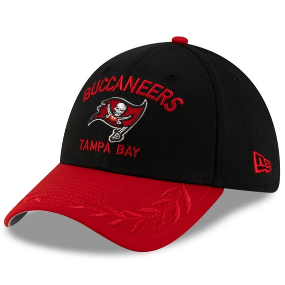 Men's New Era  Black/Red Tampa Bay Buccaneers 2025 NFL Draft 39THIRTY Flex Hat