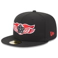 thumbnail image 1 of Men's New Era Black Rochester Red Wings Authentic Collection Alternate Logo 59FIFTY Fitted Hat, 1 of 5