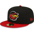 thumbnail image 1 of Men's New Era Black Rochester Red Wings Home Authentic Collection 59FIFTY Fitted Hat, 1 of 5