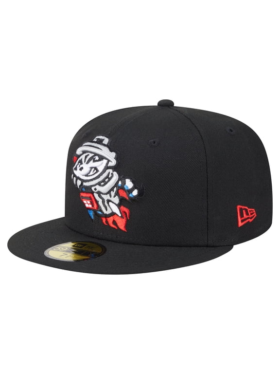 Men's-New Era Black Rocket City Trash Pandas Authentic Collection 59FIFTY Fitted Hat