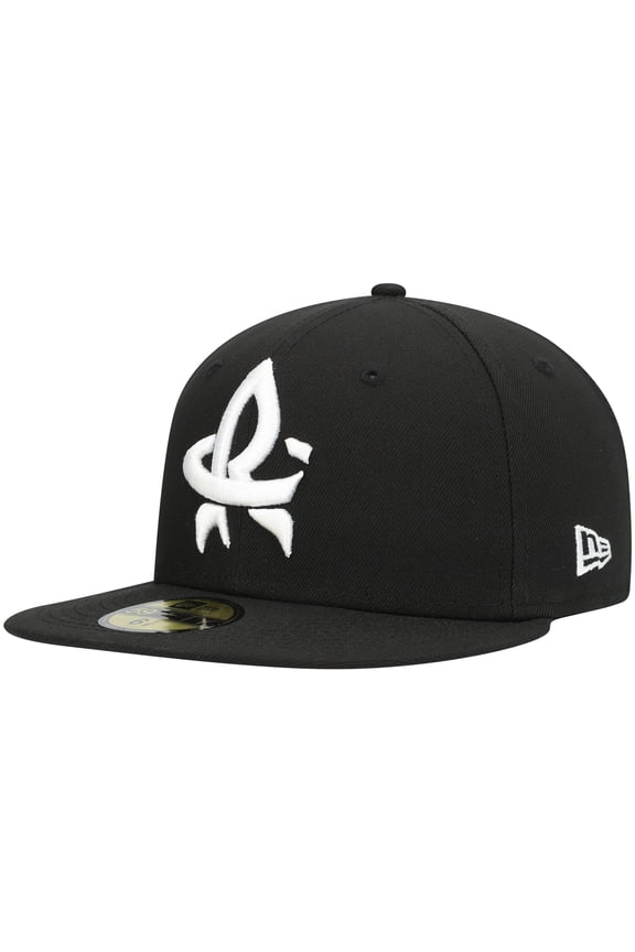 Men's New Era Black Rocket City Trash Pandas Authentic Collection Team Alternate 59FIFTY Fitted Hat