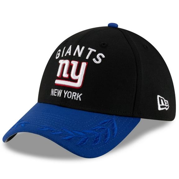 Men's New Era Black/Royal New York Giants 2025 NFL Draft 39THIRTY Flex Hat