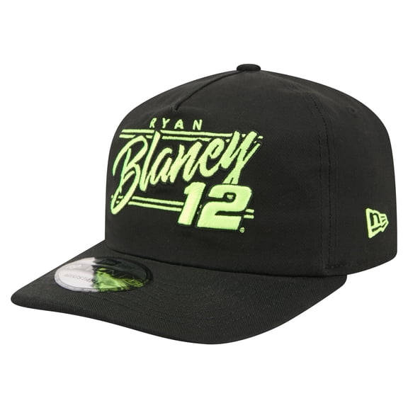 Men's New Era Black Ryan Blaney Driver Script 19TWENTY Adjustable Hat