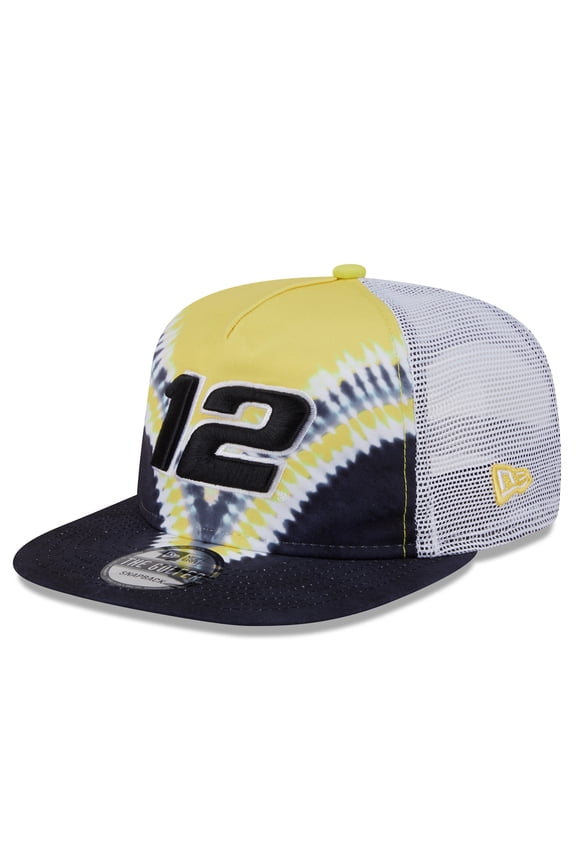 Men's New Era Black Ryan Blaney Golfer Tie-Dye Snapback Hat