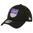 thumbnail image 1 of Men's New Era Black Sacramento Kings Logo 39THIRTY Flex Hat, 1 of 6