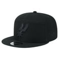 thumbnail image 1 of Men's New Era Black San Antonio Spurs Adventure Canvas Split Panel 9FIFTY Snapback Hat, 1 of 6