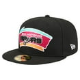 thumbnail image 1 of Men's New Era  Black San Antonio Spurs Core Logo 59FIFTY Fitted Hat, 1 of 5