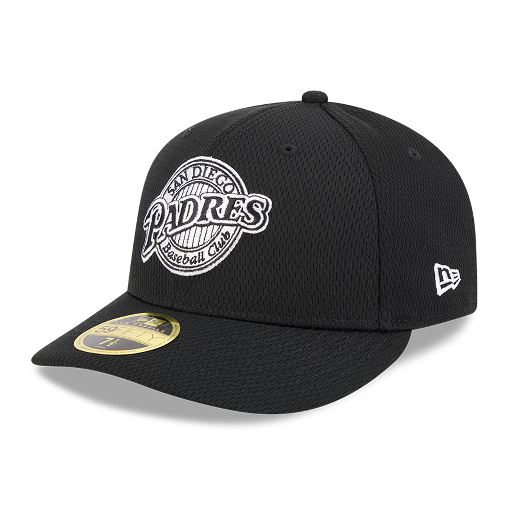 San Diego Padres 59Fifty Low Profile Fitted Hat – Navy, Size 7 3/4, Official MLB Fitted Cap