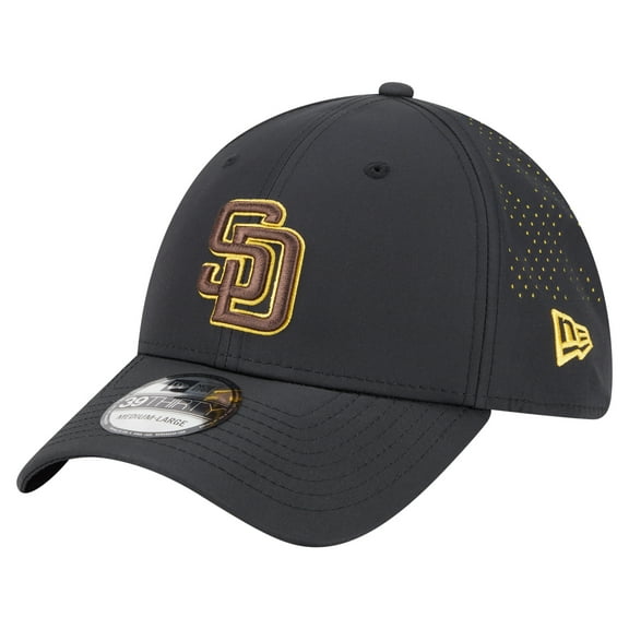 Men's New Era Black San Diego Padres Night 39THIRTY Flex Hat