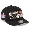 thumbnail image 1 of Men's New Era  Black San Francisco 49ers 2023 NFC Champions Locker Room Low Profile 9FIFTY Snapback Hat, 1 of 6