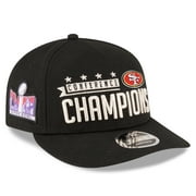 Men's New Era  Black San Francisco 49ers 2023 NFC Champions Locker Room Low Profile 9FIFTY Snapback Hat