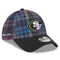 Men's New Era Black San Francisco 49ers 2024 NFL Crucial Catch Plaid