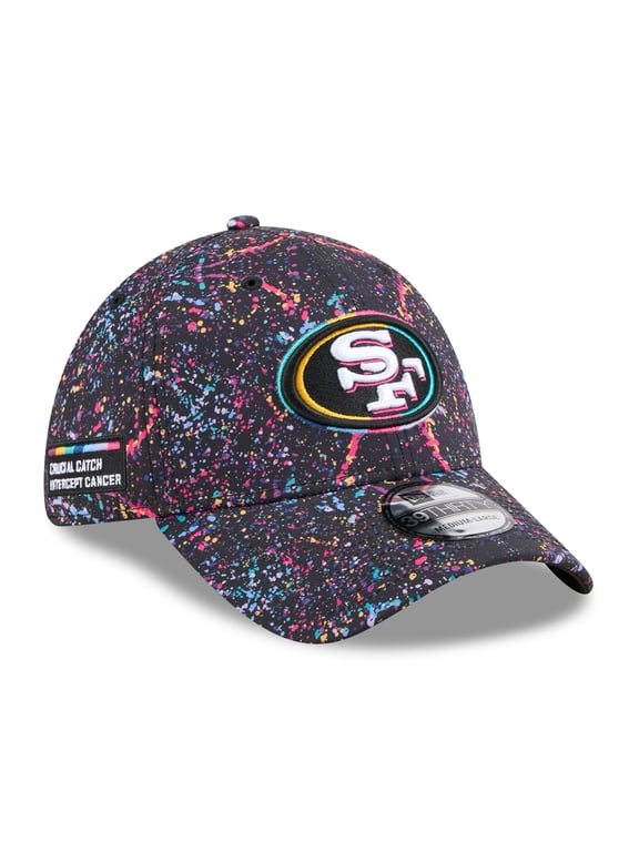 Men's New Era Black San Francisco 49ers 2025 NFL Crucial Catch 39THIRTY Flex Hat