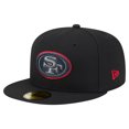 thumbnail image 1 of Men's New Era  Black San Francisco 49ers Color Pop 59FIFTY Fitted Hat, 1 of 5