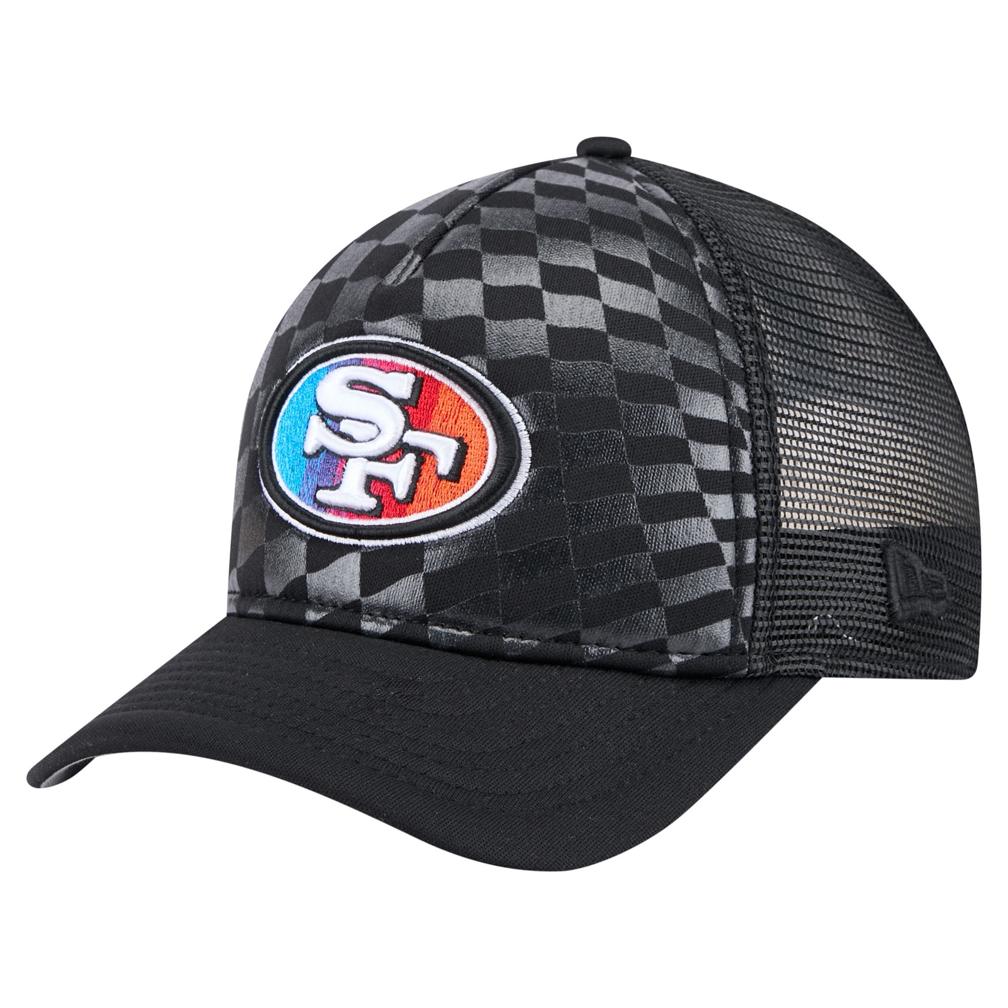 New Era 9FORTY A-Frame Snake Skin San Francisco 49ers Snapback Hat - Black, Graphite