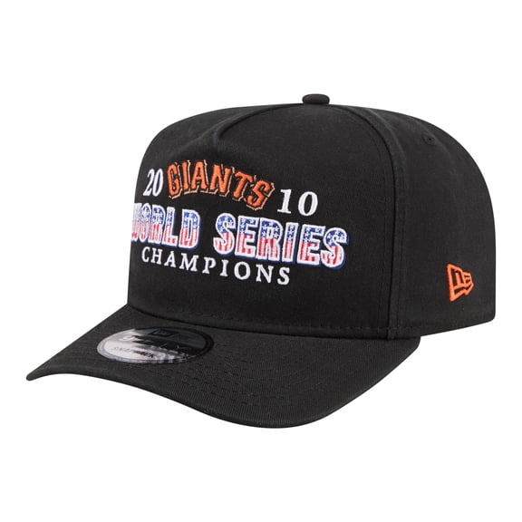 Men's New Era Black San Francisco Giants 2010 World Series Champions Historic 9FIFTY A-Frame Snapback Hat