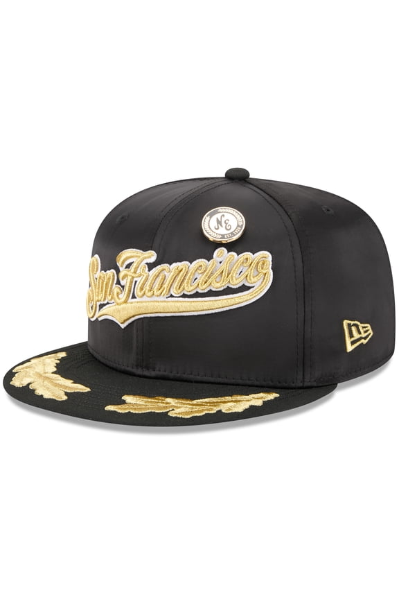 Men's New Era Black San Francisco Giants 2025 59FIFTY Day Gold Leaf 59FIFTY Fitted Hat