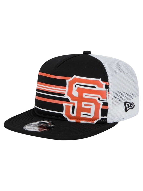 Men's New Era Black San Francisco Giants 9FIFTY A-Frame Trucker Snapback Hat