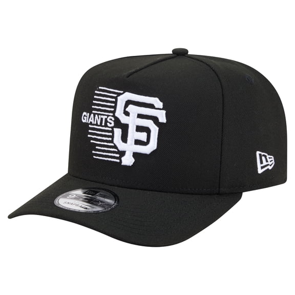 Men's New Era Black San Francisco Giants Motion A-Frame 9FIFTY Snapback Hat