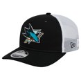 thumbnail image 1 of Men's New Era Black San Jose Sharks Core Trucker 9SEVENTY Stretch-Snap Hat, 1 of 6