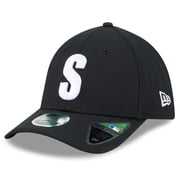 Mens New Era Black Seattle Mariners Authentic Collection Player Replica 39THIRTY M-Crown Flex Hat