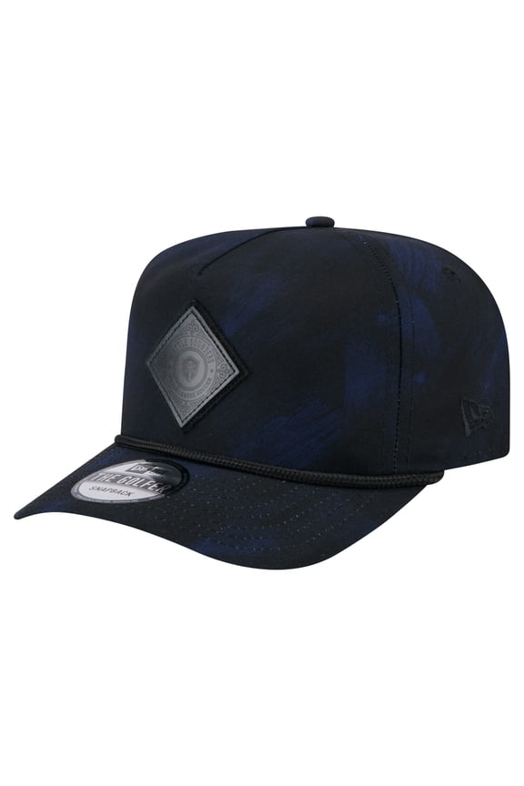 Men's-New Era Black Seattle Sounders FC Golfer Snapback Hat