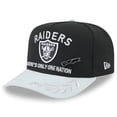 thumbnail image 1 of Men's New Era Black/Silver Las Vegas Raiders 2025 NFL Draft On Stage A-Frame 59FIFTY Fitted Hat, 1 of 5