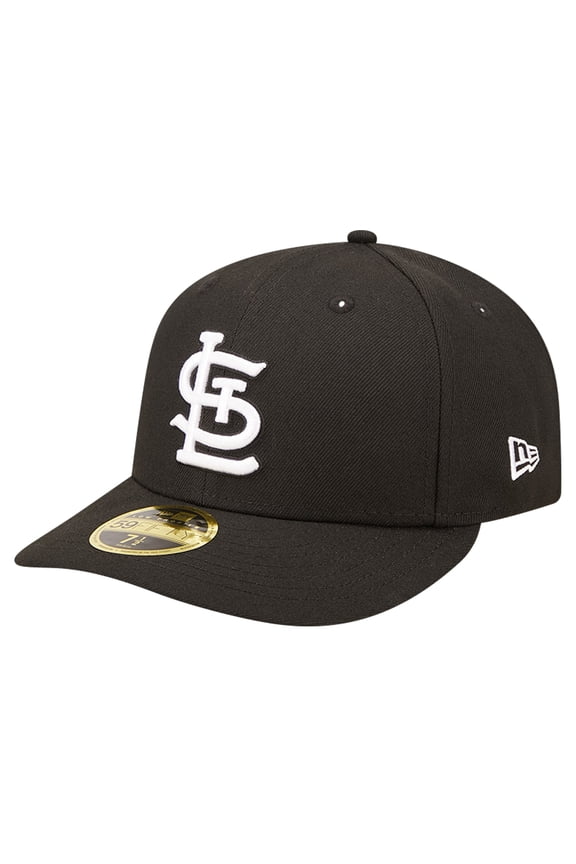 Men's New Era Black St. Louis Cardinals Low Profile 59FIFTY Fitted Hat