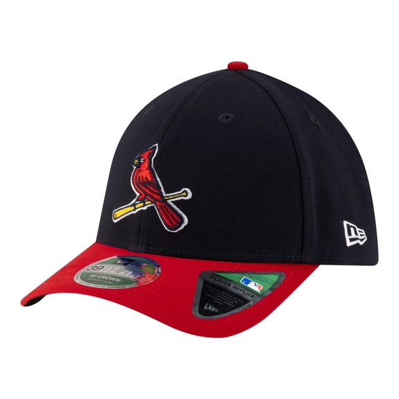 Men's New Era  Black St. Louis Cardinals Player Replica 39THIRTY M-Crown Flex Hat