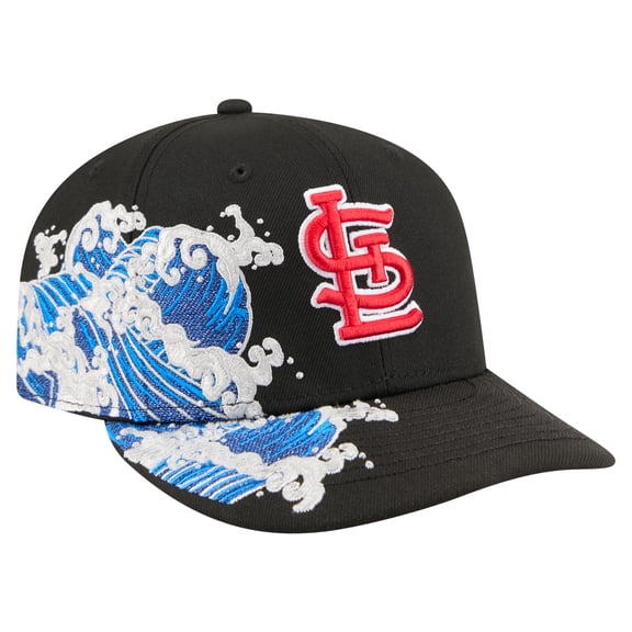 Men's New Era Black St. Louis Cardinals Surf 59FIFTY Fitted Hat