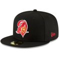 thumbnail image 1 of Men's New Era Black Tampa Bay Buccaneers Omaha Throwback 59FIFTY Fitted Hat, 1 of 4