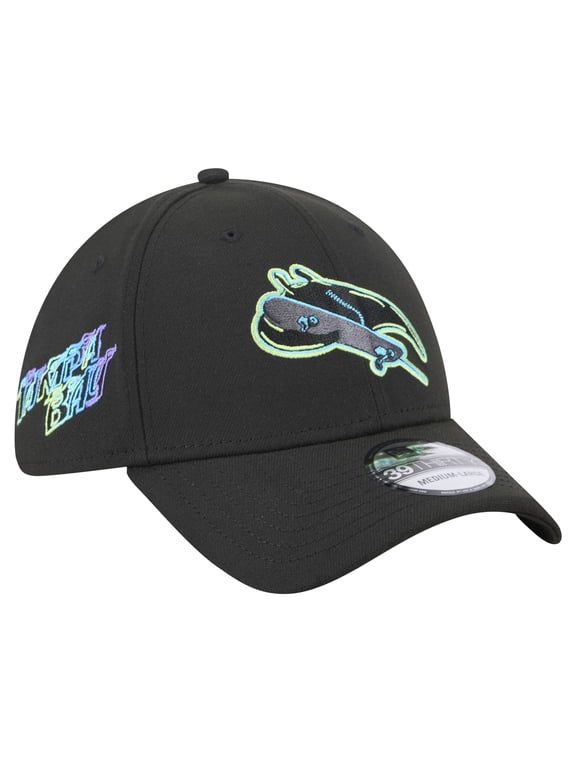 Men's New Era Black Tampa Bay Rays City Connect 39THIRTY Flex Hat